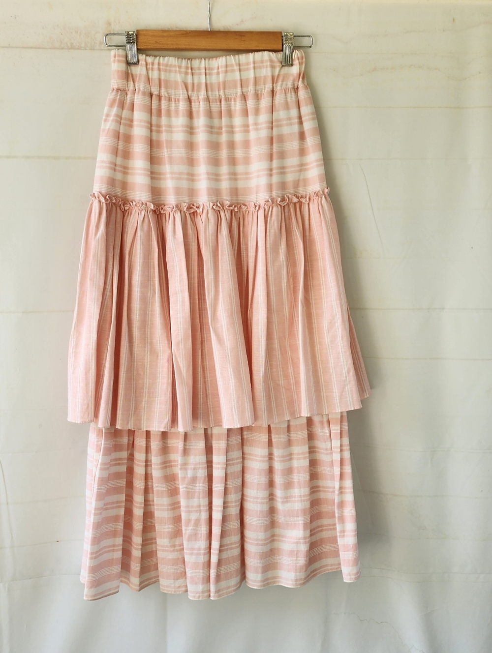 Laetitia Tiered  Striped Skirt